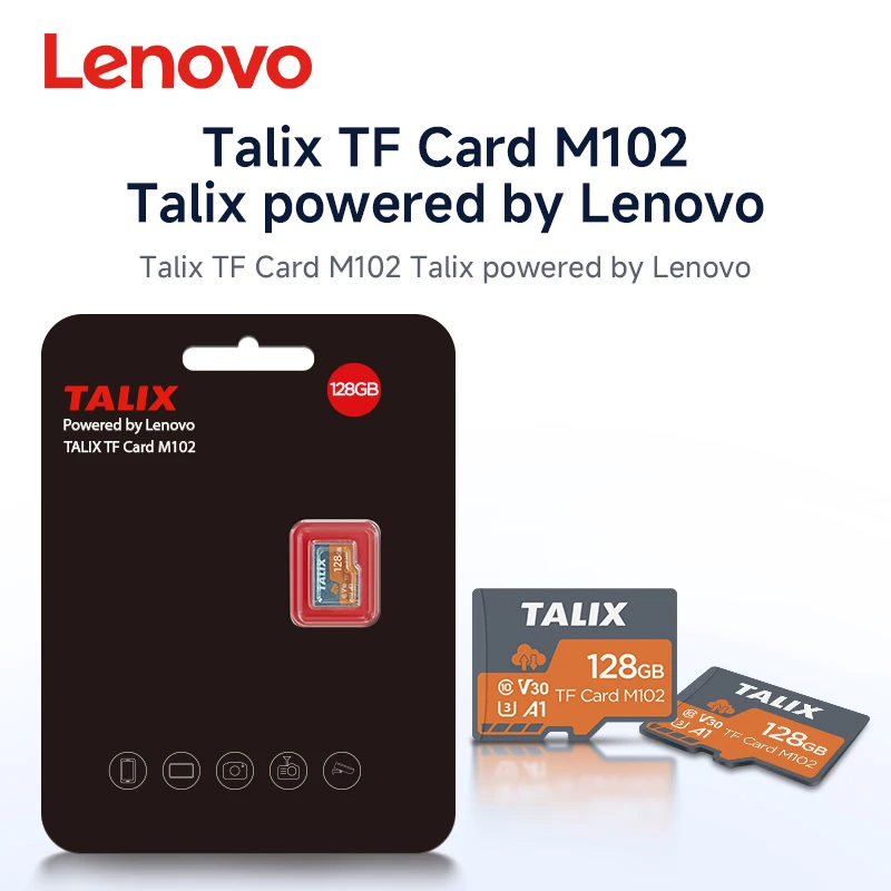 레노버 TALIX TF 카드 512GB 256GB 128GB 64GB 32GB U3 V30 A1 고속 마이크로 SD 카드 4K UHD 비디오 메모리 카드 스마트폰 카메라용