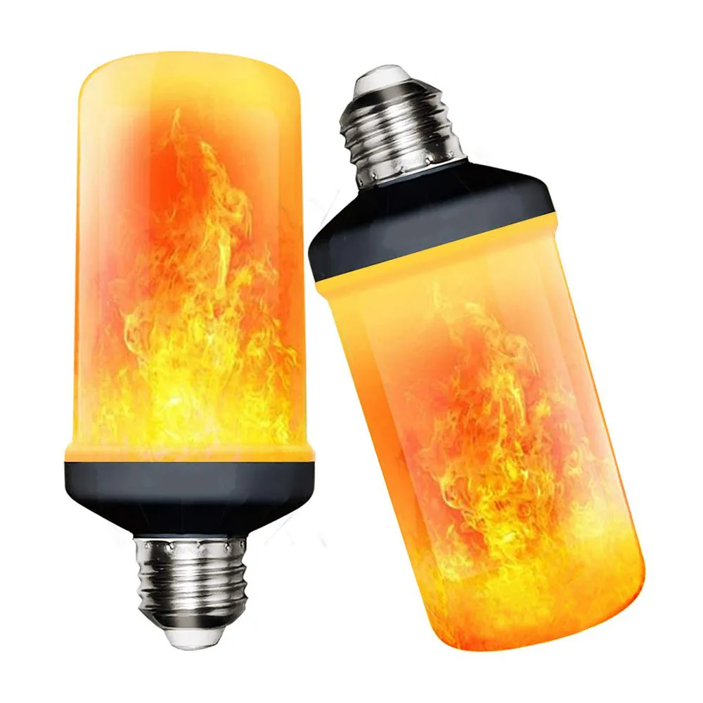 E27 E14 LED 불꽃 효과 조명 12W 다중 모드 창의적인 콘 전구 장 램프 ..