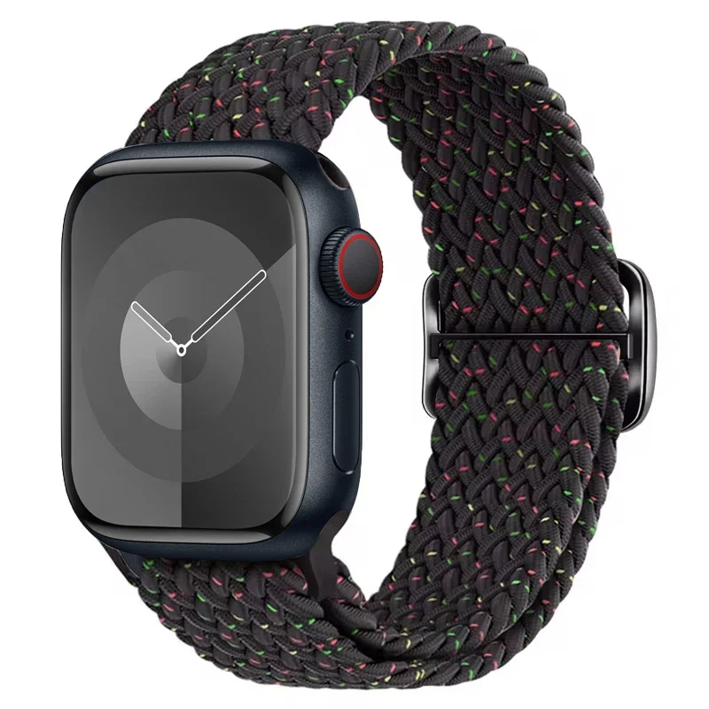 Braided Solo Loop Elastic Apple Watch Band Bracelet Strap