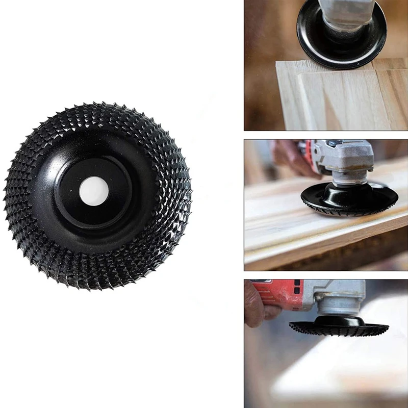 Grinding Wheel Round Angle Grinder Wood Carving Disc Woodworking Grinding Shaping Wheel Abrasive Rotary Tool for 16/22mm Bore Angle Grinders