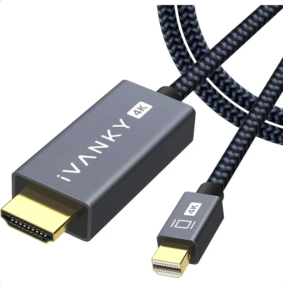 4K Mini DisplayPort to HDMI Cable 10FT