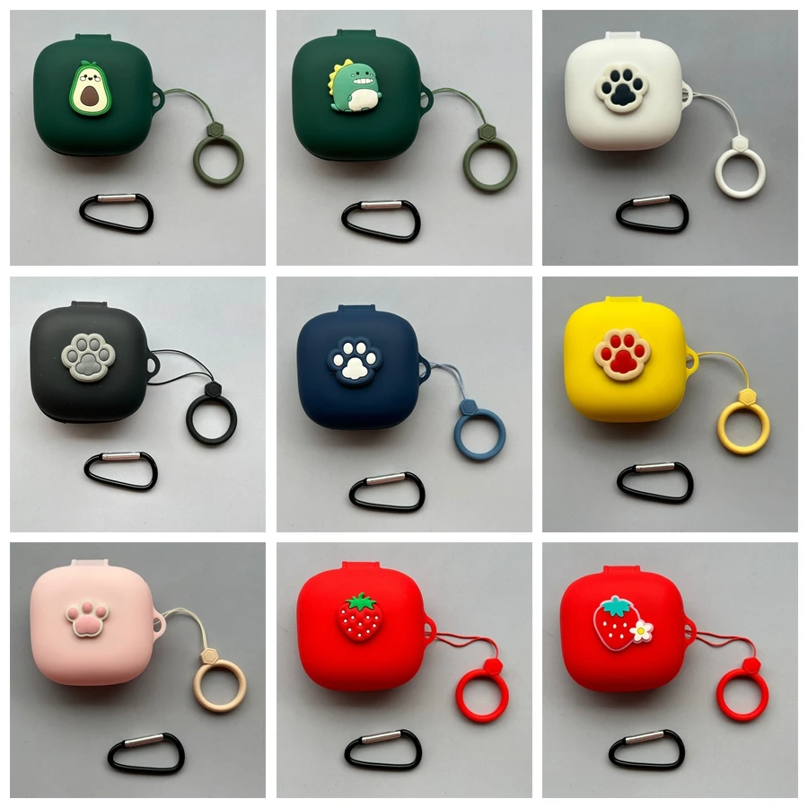 Cartone Animato Per Anker Soundcore R50I / P20I Custodia Anti-Perdita Ring Hearphone Box Per Custodia Antiurto In Silicone Soundcore P20I