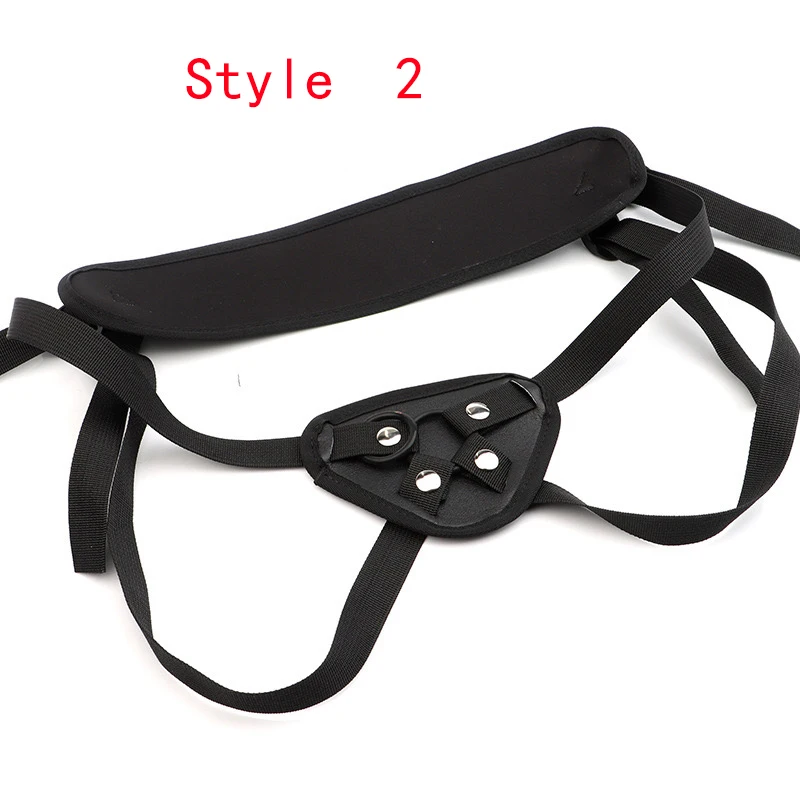 Female Sex Toys Black Leather Dildos Pants Erotic Wearable Penis Panties Strap on Adult Game With O-ring Adjustable Corset