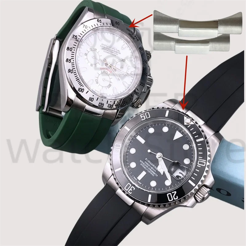 BLIGER 20mm Stainless Curved End Link Endlink Just For Rolex