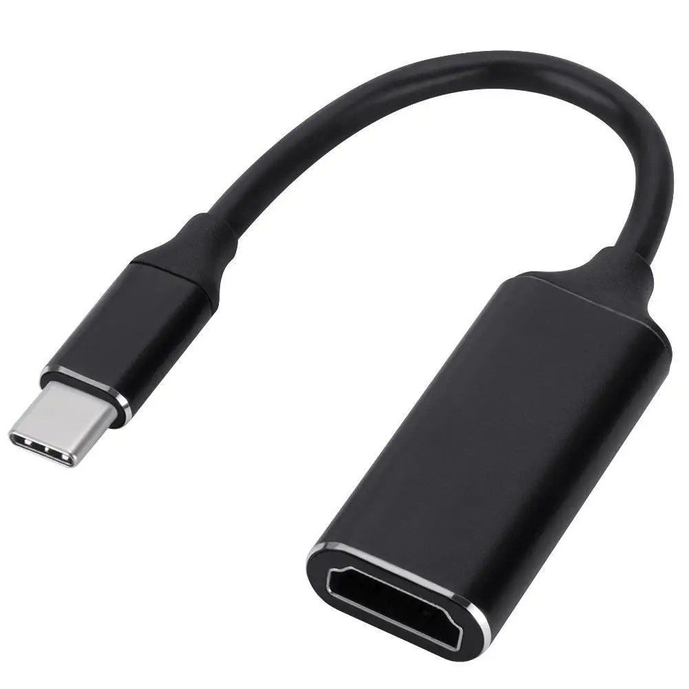 

Кабель-переходник с USB C на HDMI, Type C 4K USB 3,1, кабель-конвертер HDTV для проектора, ПК, ноутбука, планшета