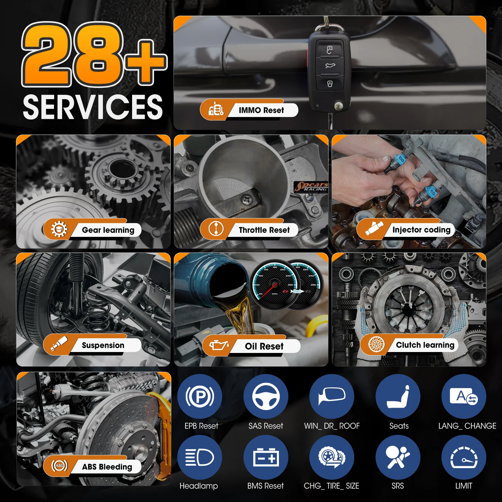Autel MaxiIM IM508 키 포브 프로그래머, OBD2 자동차 진단 스캐너, 액티브 테스트 28 개 이상 서비스, IMMO 키 프로그래밍 스캔 도구