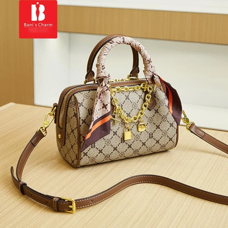 Nuova borsa da donna Bani Meizi Borsa da cuscino retrò casual moda Borsa da donna Boston a tracolla di alta qualità_voghion.com