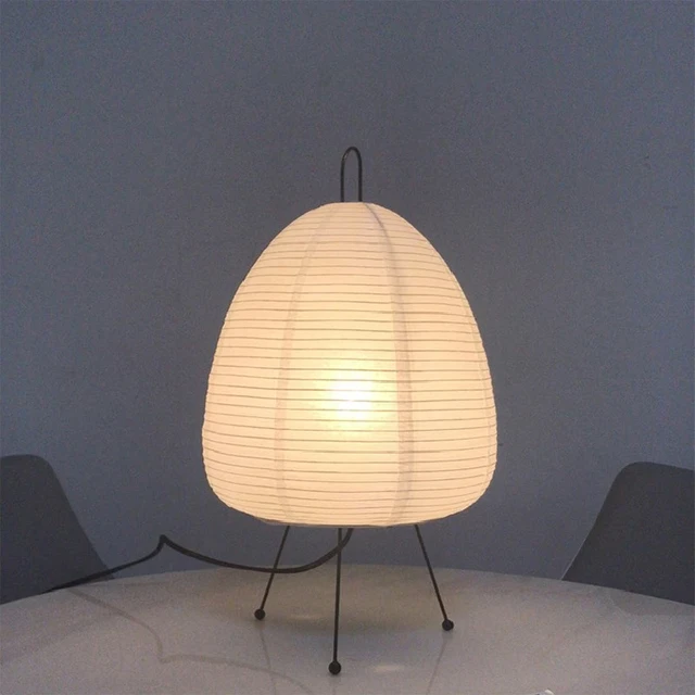 Japanese Design Rice Paper Table Lamp Vintage Lantern E27 Desktop Lamp For Bedroom Living Room Study Tripod Creative Decor Light