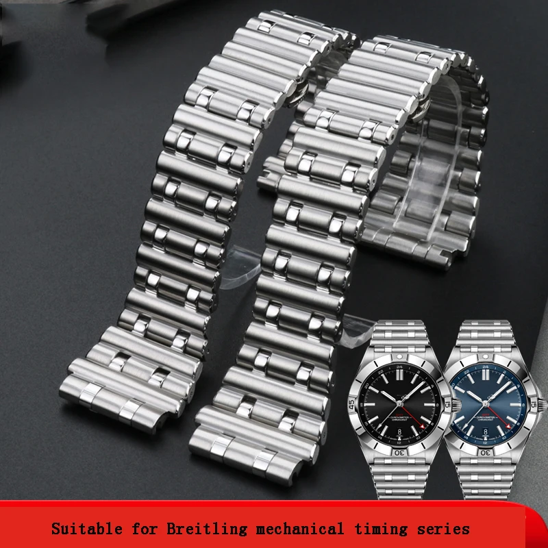 

Quality Stainless Watch Band For Breitling Strap 42mm Dial Bracelet Watchband CHRONOMAT B01 Belt Men's Strap 22mm