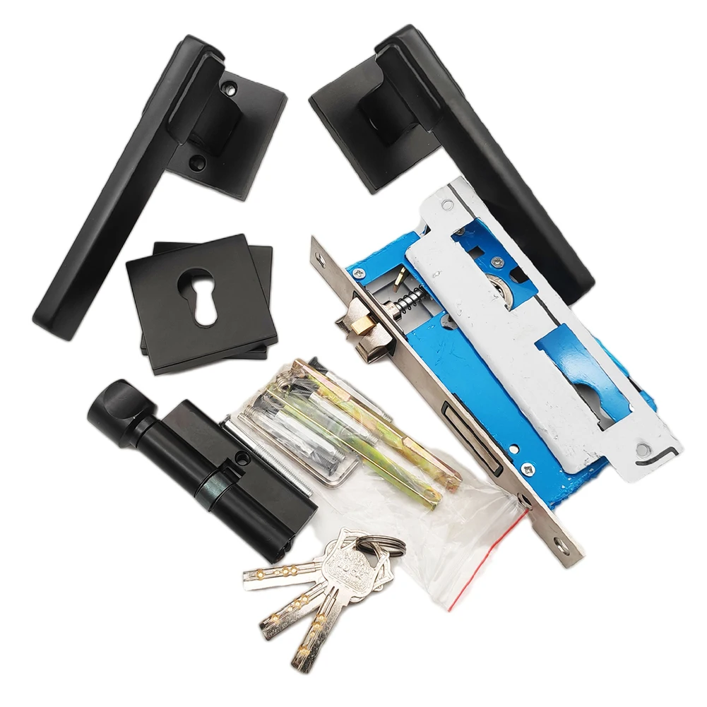 

Single Side Lock Door Lock For Various Indoor Spaces 21*8*18cm Door Lock Indoor Spaces Interior Mechanical Lock