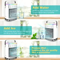 Ventilateur USB portable, ventilateur de refroidissement d'été, refroidisseur évaporatif personnel avec 4 vitesses de vent, mini ventilateur de bureau, petit ventilateur de bureau 5