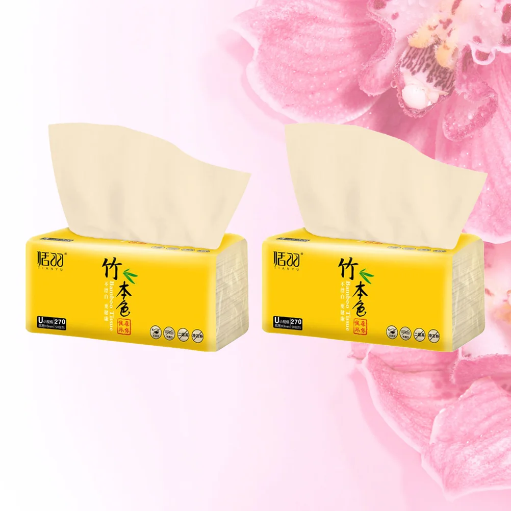 Soft Hygienic Disposable Facial Towels Bamboo Makeup Remover Napkin Wet Dry Cleaning Tissue Paper Extraction Serviettes 3 Bags