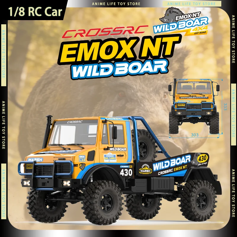 2026 뉴 크로스RC EMOX NT 와일드 보어 1/8 RC카 오프로드 머드 크롤러 브러시리스 트럭 전지형 랠리 차량 ARTR RTR 성인용 선물