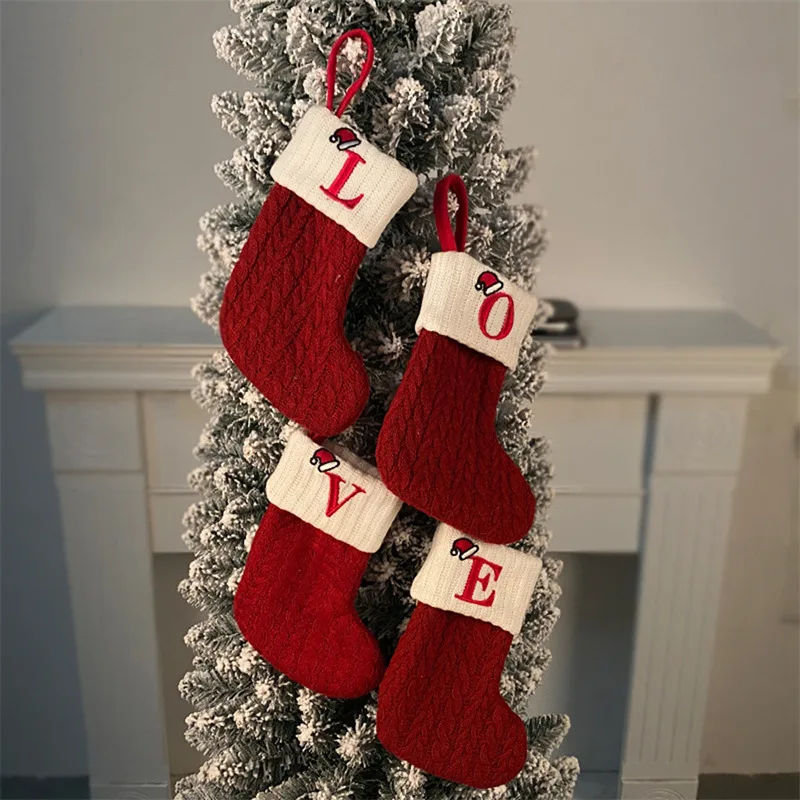 Knitted Christmas Stocking Socks 3