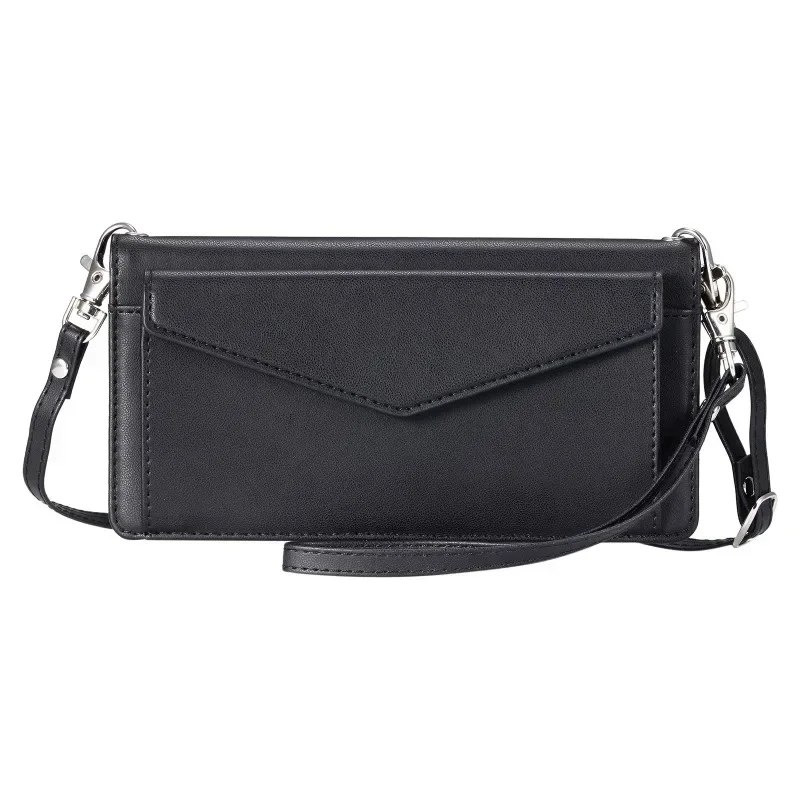 Elegant Leather Wallet Lanyard Bag Case