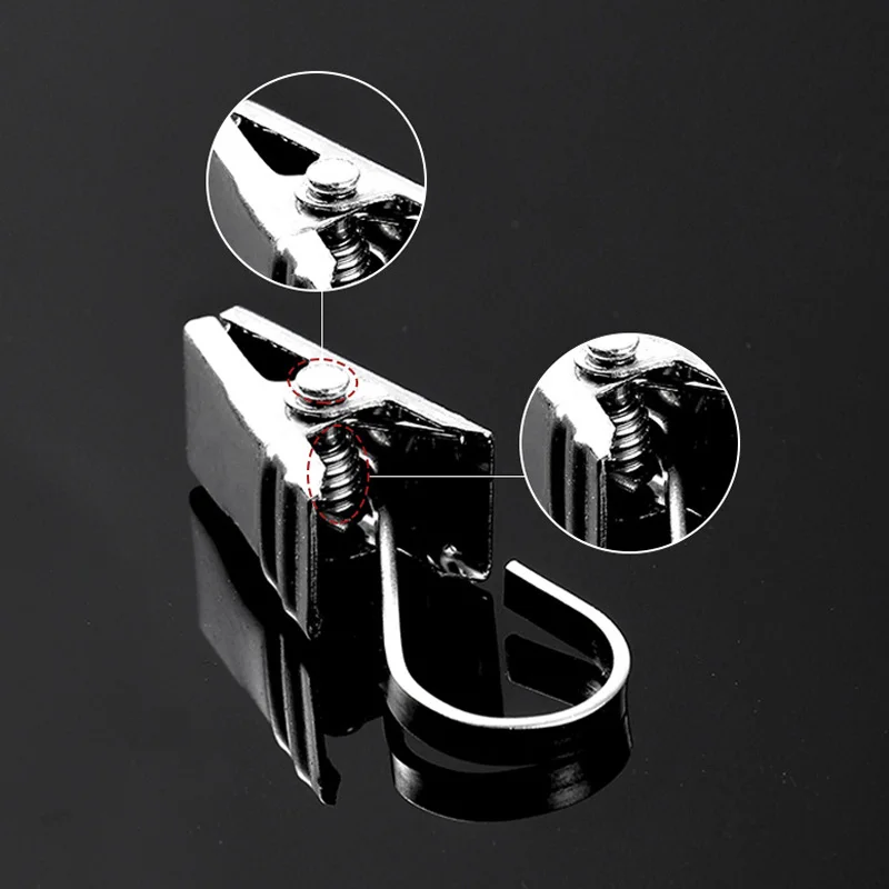 Curtain clips 20pcs stainless steel hook window curtain home decor accessories