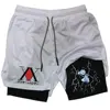 Anime Hunter X Hunter Performance Shorts Quick Dry Athletics Running Workout GYM Shorts Breathable Summer Compression Shorts 4