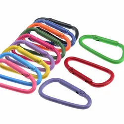 5-20Pcs/Lot Aluminum Alloy Carabiner Buckle Camping Equipment Backpack Buckle Water Bottle Hanging Buckle Snap Hook Keychai
