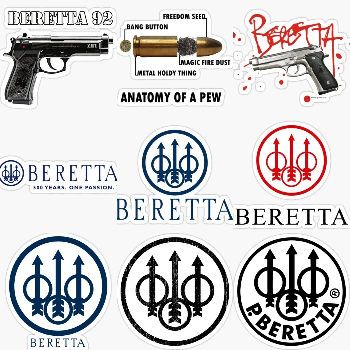 

Beretta Sign Creative Sticker Vinyl Window Laptop Car Door Wall Truck Bicycle Van Moto Glass Helmet Racing Camper Off-road Decal