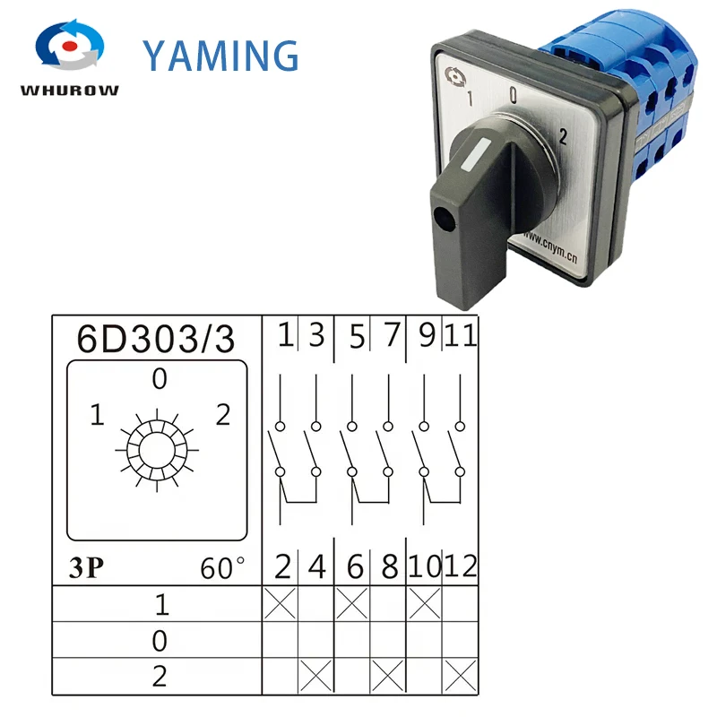 LW26 4.I7168/7 20A 7 LEVELS 8 POSITIONS Rotary Cam Switch – Zork Electric  LW26-25 LW26-25 Cam Switch ON-Off 2/3/4/5/6/7/8 Positions 25A DIY Rotary C