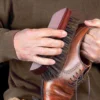 2 Pcs Shoe Brush Boot Care Kit Brown Boots Cleaning Mane Athletic Shoes 3
