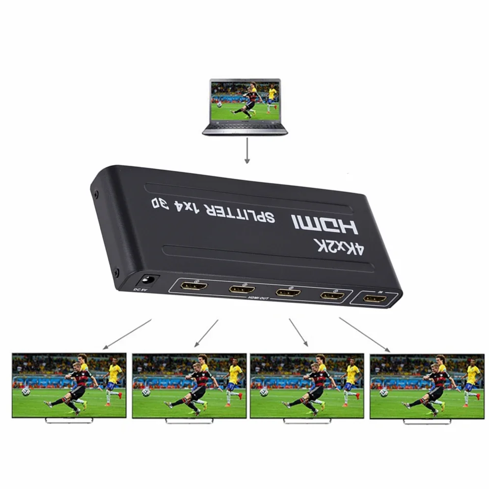 Ultra HD HDMI 4-Way Video Splitter & Amplifier