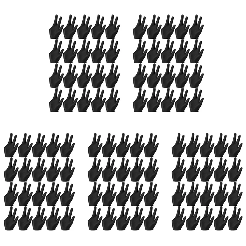 100Pcs Breathable Billiard Gloves Snooker Left Right Hand Gloves 3 Fingers Cue For Women Men Billiard Accessories billiard gloves