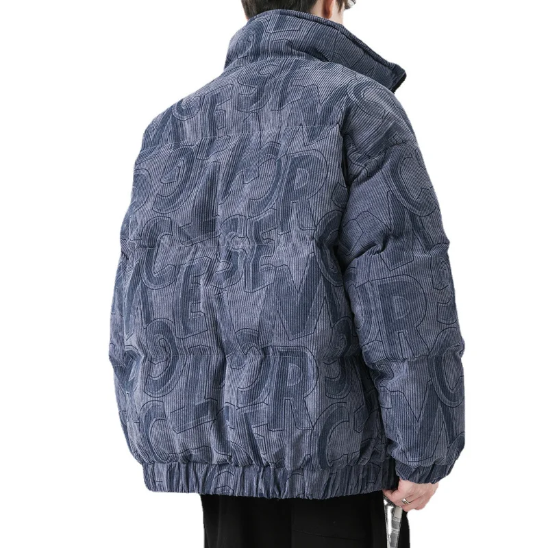 New Corduroy Cotton Caot for Man  Coat Winter Cotton Jacket  Thickened Loose Fashion Trend Casual Bread Jacket Men Clothing