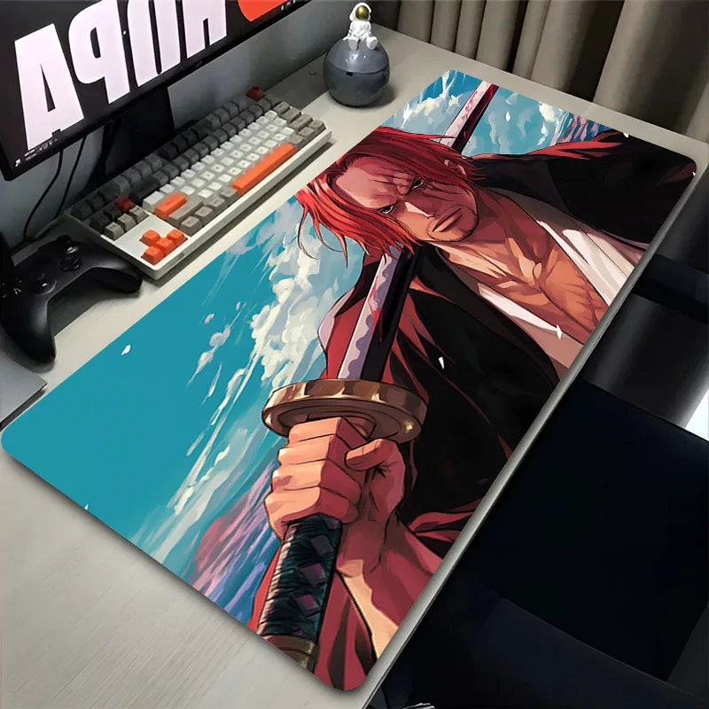 Anime Desk Mat Large Computer XXL Ones P-Pieces Mousepad Gaming Accessories Pc Cabinet Mouse Pad S-Shanks Office Keyboard Carpet 5