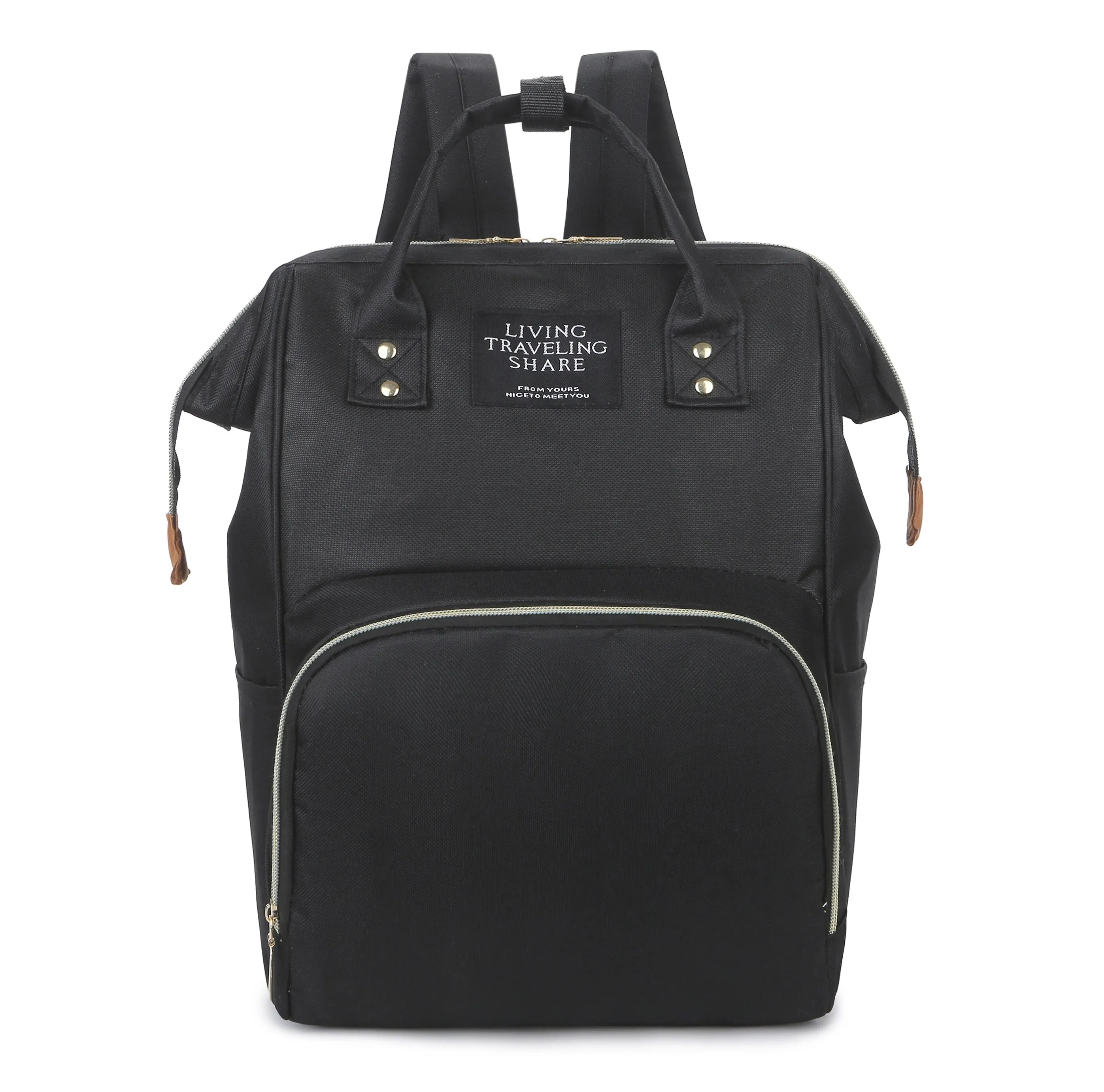 New Fashion Oxford Multi Functional Wear Resistant Insulation Large Capacity Zipper Mommy Bag Backpack for Travel
