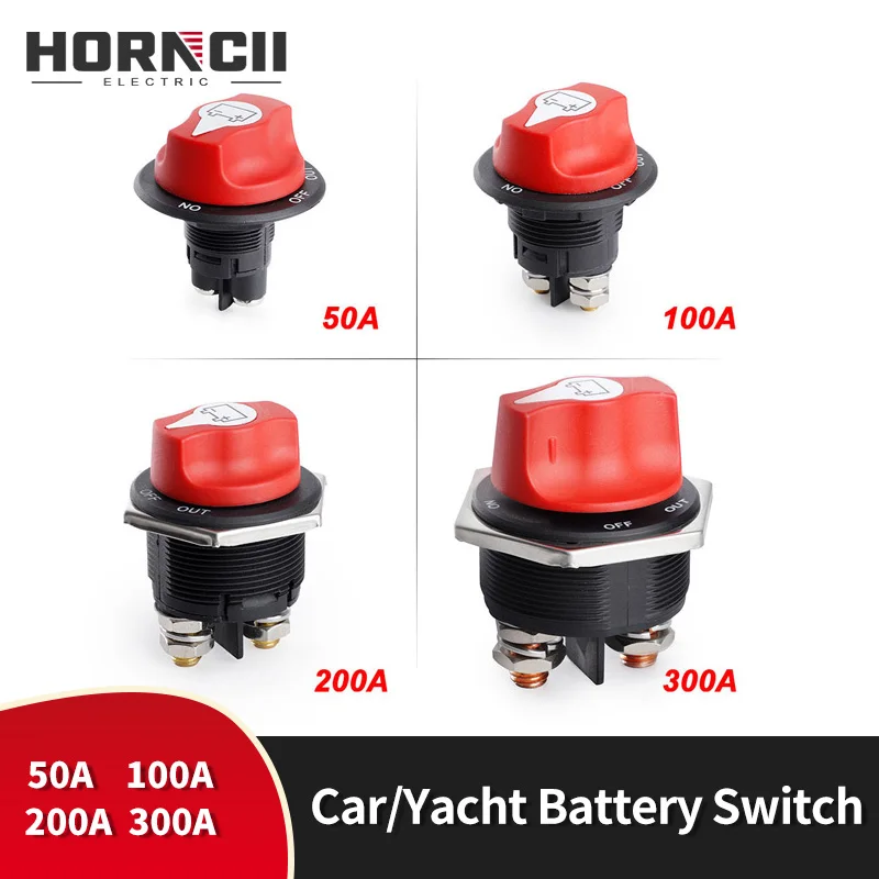 Interruptor Seletor do Isolador da Bateria para o Barco Impermeável Mestre Desconectar Poder Cortar Desligar Matar 50a 100a 200a 300a
