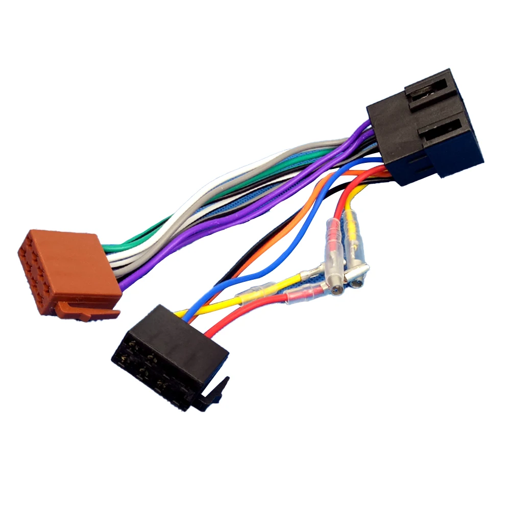 16-poliger Autoradio-Radio-ISO-Kabeladapter für ISO-Buchse auf ISO-Buchse, Stecker, Kabelbaum, Automobilzubehör – Detail 8