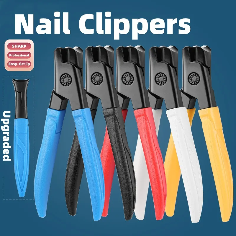 

Ingrown & Thick Nail Clipper with Slant Curved Blade Stainless Steel Heavy Duty Toenail Clippers for Thick Nails, Nail Trimmer