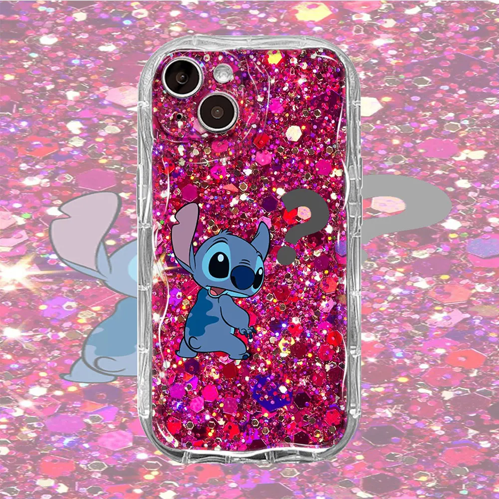 thumbnail image 1 of Funda de teléfono de textura cremosa para Apple iPhone 13 15 Plus 14 Pro Max 12 Mini 11 7 8 SE XR X XS 6 6S cubierta de lujo Bling Cute Stitch, 1 of 5