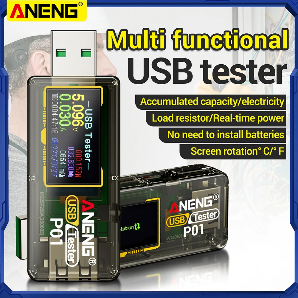DC 4-30V USB 전압계 전류 전압 측정기 전압 전류계 감지기 보조 배터리 충전기 표시기