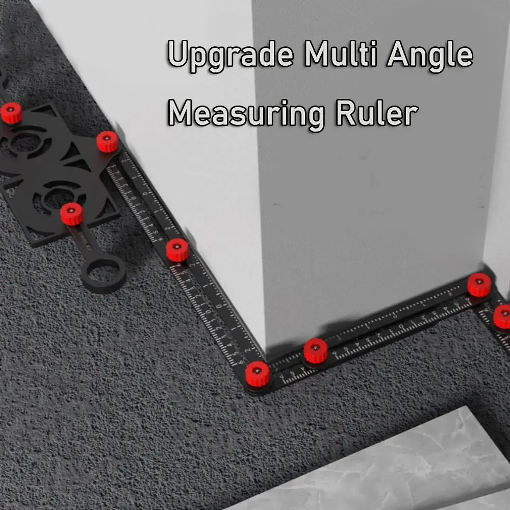 

Alloy Angle Ruler Multi-Fold Finder Measuring Ruler Perforated Mold Template Locator Drill Guide Tile Hole Drill Guide Locator