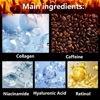Crème de massage à la caféine, crème corporelle, riche en caféine et autres extraits, raffermit la peau, hydrate la peau et est facilement absorbée 5