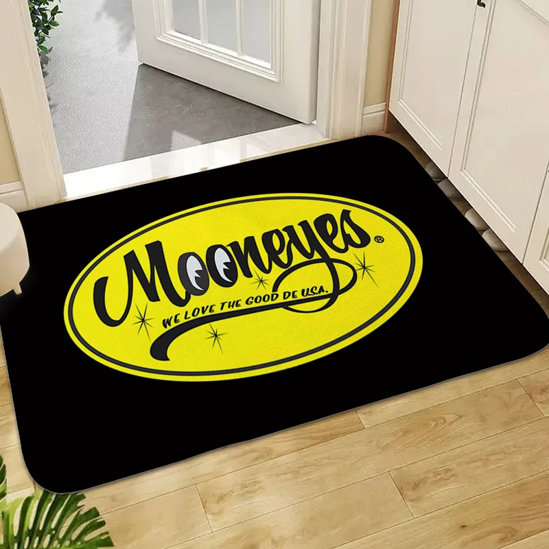 

Foot Mat Moooneyes Washable Non-slip Kitchen Rug Aesthetic Carpet for Bed Room Floor Living Room Funny Doormat Entrance Door
