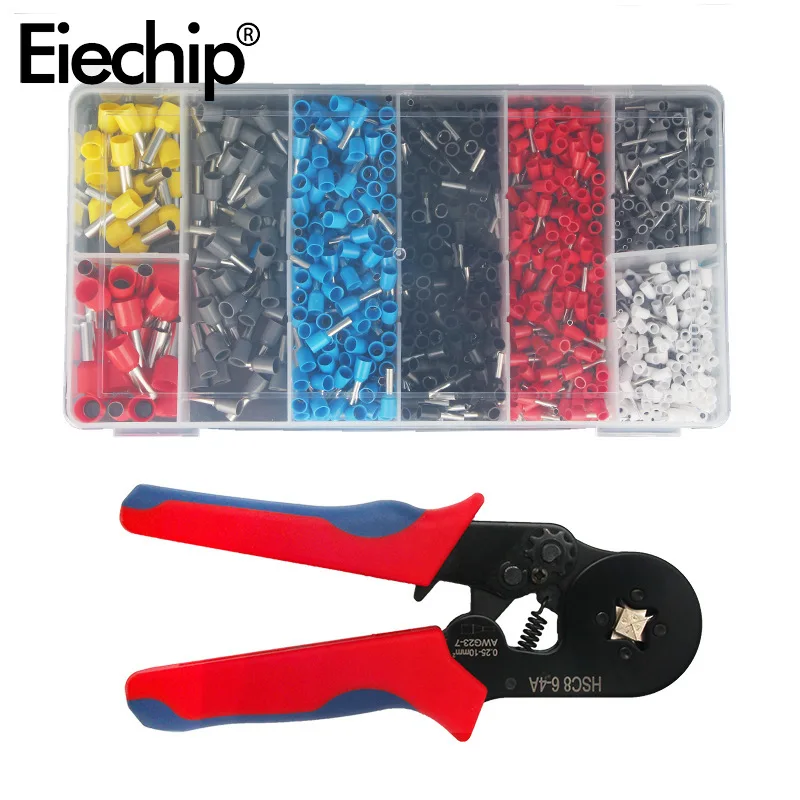 1set European Tube Type Terminal Crimping Pliers Multi-function Ratchet Crimping Pliers Cold Press Kits