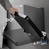Bathroom Wall-mounted Shower Seats Non-slip Bath Chair Light Luxury Foldable Soft Stool Black Shower Seat Home Porch Shoe Stool 4