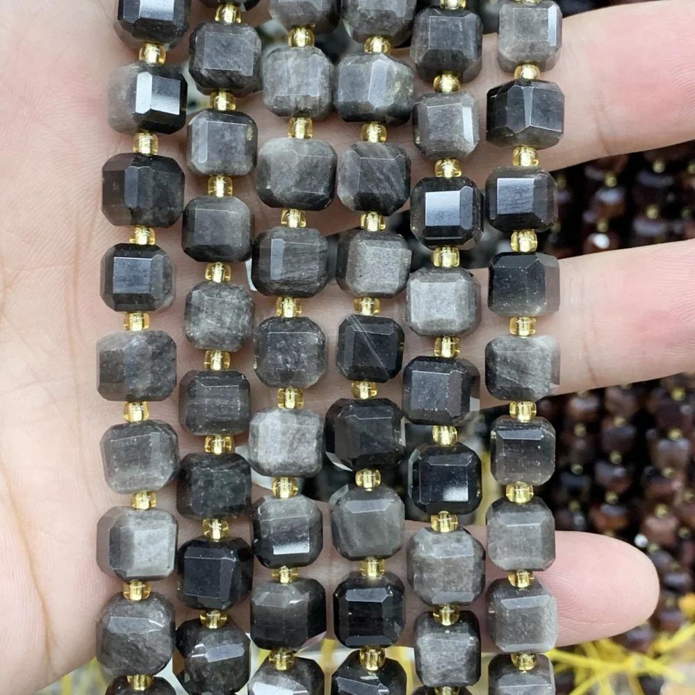 Natürliche quadratische Rhodochrosit 6 mm 8 mm Citrin-Würfel-Abstandsperlen für lose Perlen, DIY-Ohrringe, Halskette, Armband, Schmuckherstellung – Detail 26