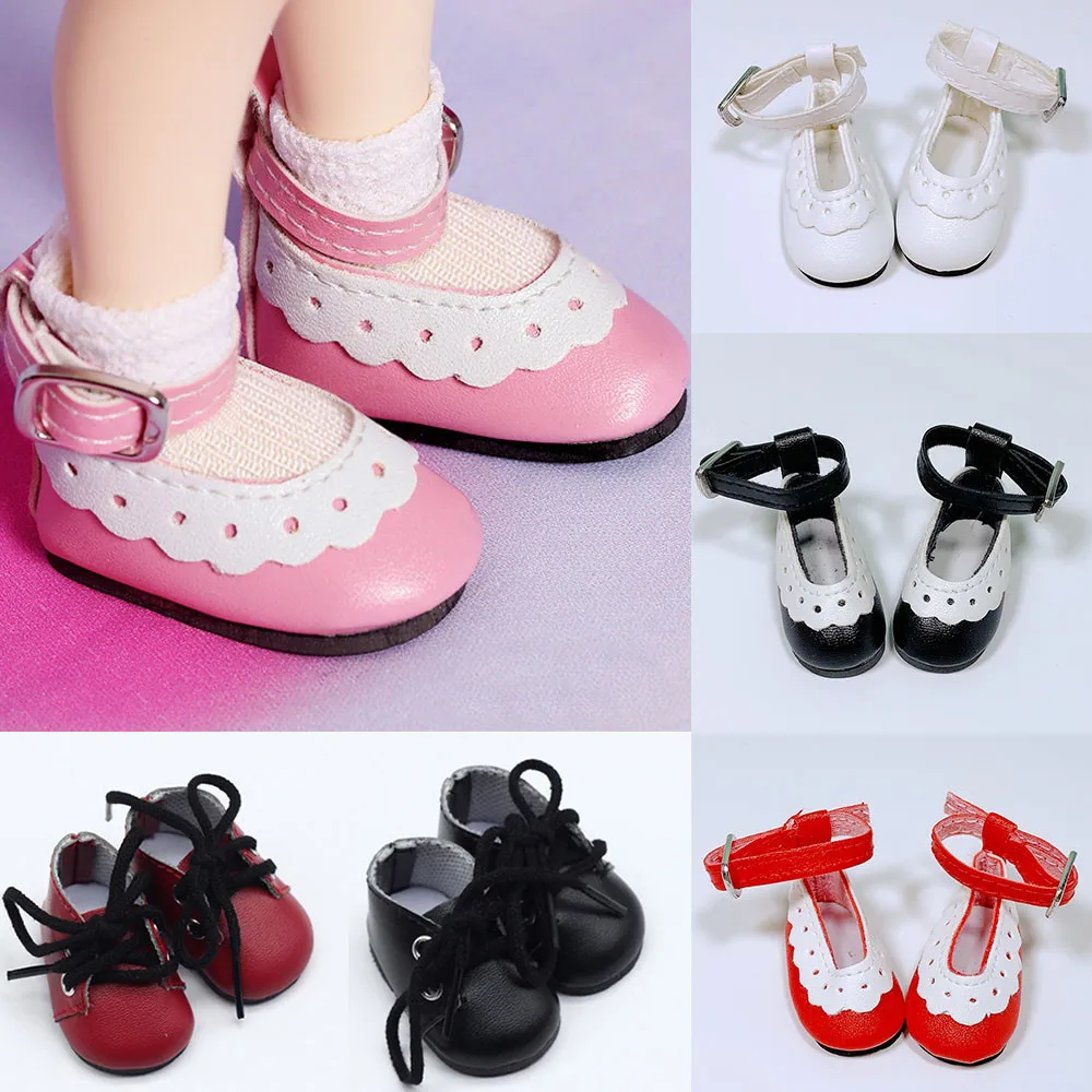 5CM Doll Shoes for 14 Inch Doll EXO Russian 1/6 BJD Doll PU Leather Sneakers Doll Shoes Accessories Girls DIY Toys russian leather