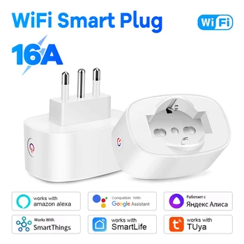 Smart WiFi Socket BSD60 Italian Chilean Plug EU Compatible 16A 20A Power Monitor App Remote Control Timer Countdown Group 1
