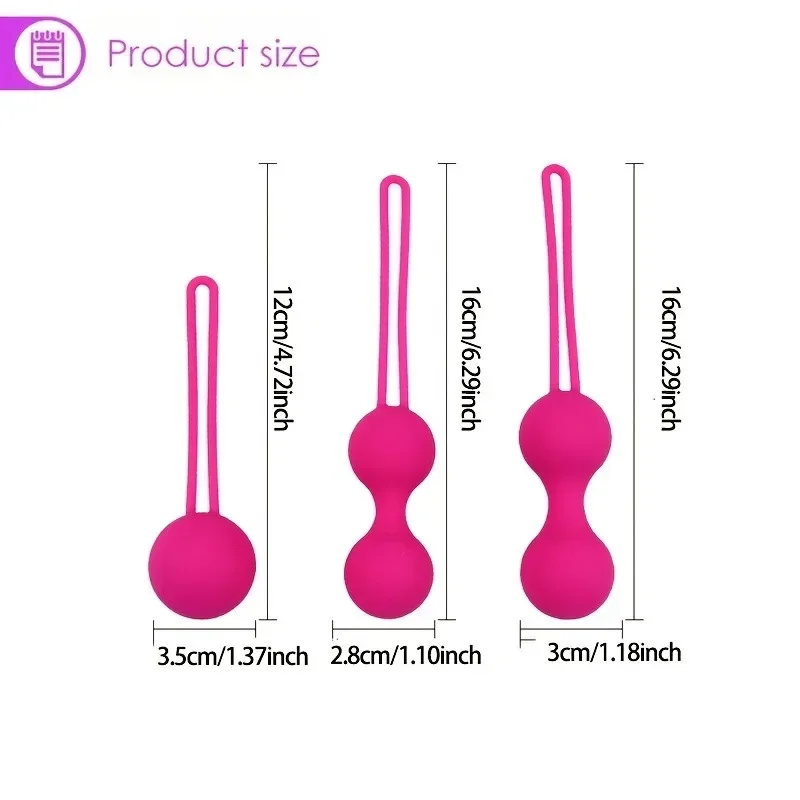 Kegel Vagina Balls Tighten Vagina Muscle Balls Kegel Trainer for Women Pelvic Floor Muscles Strengthen Adult Silicone Sex Toys