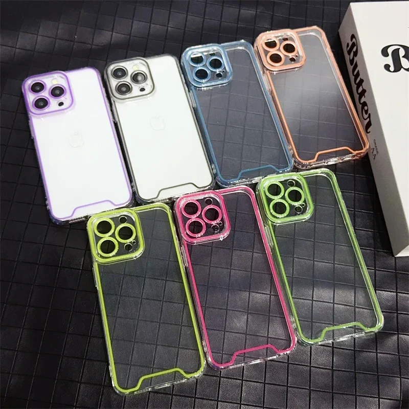 Luminous Neon Fluorescent Noctilucent Luxury Phone Case with Lighting
