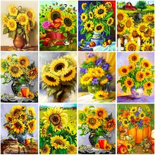 

DIY Flower 5D Diamond Painting Full Square Drill Floral Diamond Embroidery Cross Stitch Kits Mosaic Wall Art Home Decor Gift