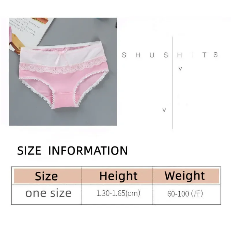 Teenage Lace Pants Underpants Young Girl Briefs Girls Short Panties Kids Underwear 9-20Y 4-Pack