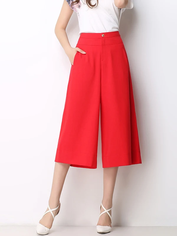 بنطلون حرير واسع فاخر