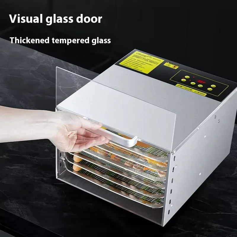Electric Home Use Fruit Vegetable Air Fryer Pet Treats & Duck Neck Dried Meat Maker Plastic Compact Snack Dehydrator