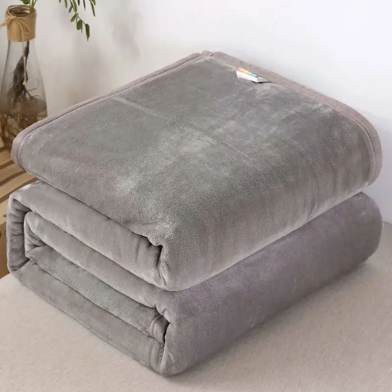 Plaid Bed Blankets Warm Soft Coral Fleece Throw Blanket Sofa Cover  Bedspread On The Bed For Adult Kid Pet Home Textile 200×230cm - AliExpress